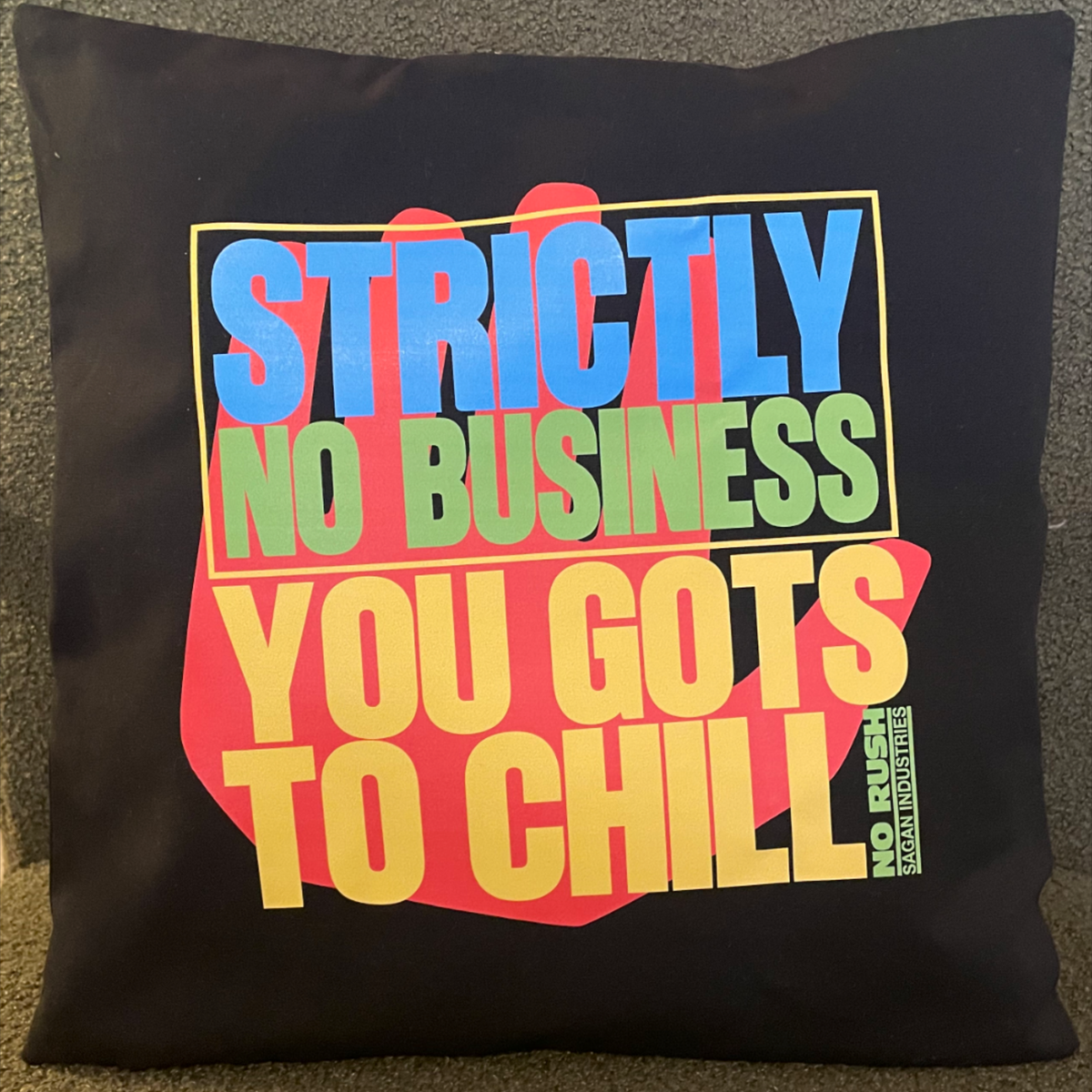 Strictly No Business Cushion